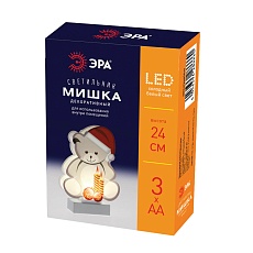 Светодиодная новогодняя фигура ЭРА EGNDS-07 Мишка 1 LED Б0051931 1