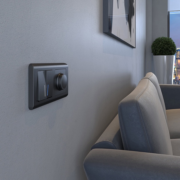 Диммер Werkel графит рифленый W1142004 4690389158513 изображение 6 Диммер Werkel графит рифленый W1142004 4690389158513 Фото № 6