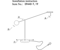 Настольная лампа Kink Light Некси 09440-T,19(4000K) 1