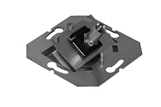 ТВ-розетка оконечная Liregus Epsilon серебро 28-182 1