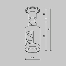 Комплектующие для трековой системы Maytoni Technical TRA155CW-S1-PT 4
