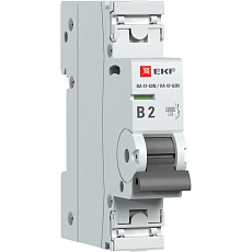 Автоматический выключатель 1P 2А (B) 6кА ВА 47-63N EKF PROxima M636102B