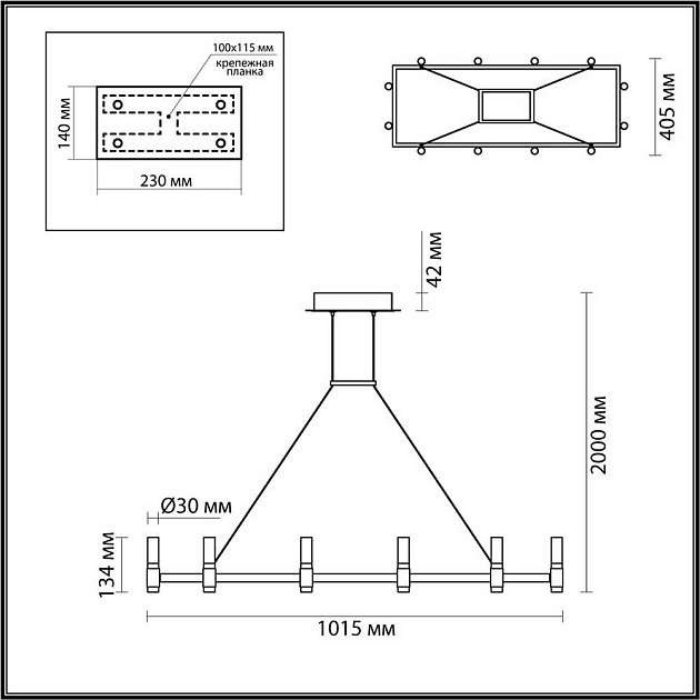 Подвесная светодиодная люстра Odeon Light Candel 5009/48LA изображение 5 Подвесная светодиодная люстра Odeon Light Candel 5009/48LA Фото № 5