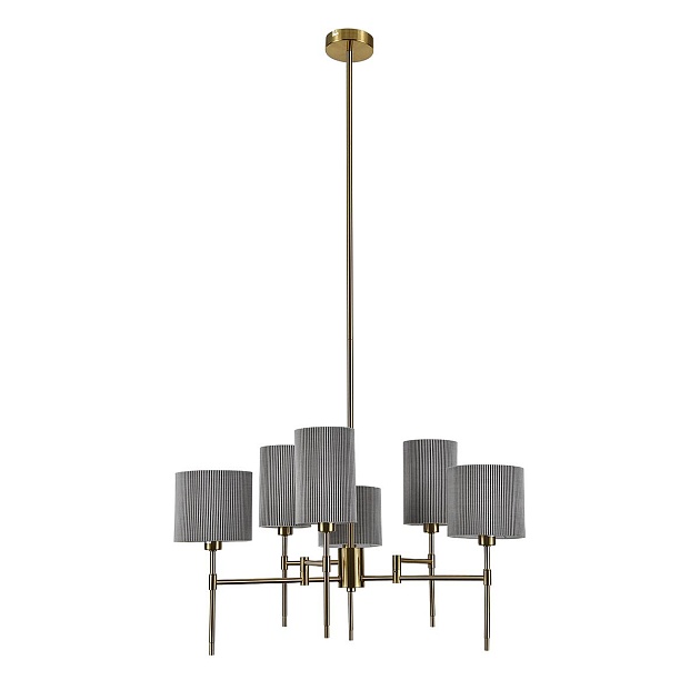 Подвесная люстра Indigo Plisse 13033/6R Brass V000536 Фото № 1