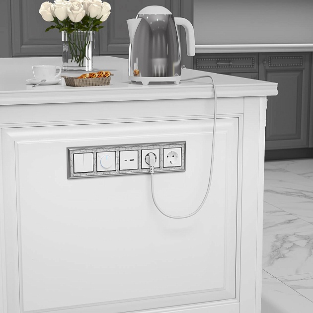 Выключатель двухклавишный Werkel белый W1120001 4690389155192 изображение 6 Выключатель двухклавишный Werkel белый W1120001 4690389155192 Фото № 6