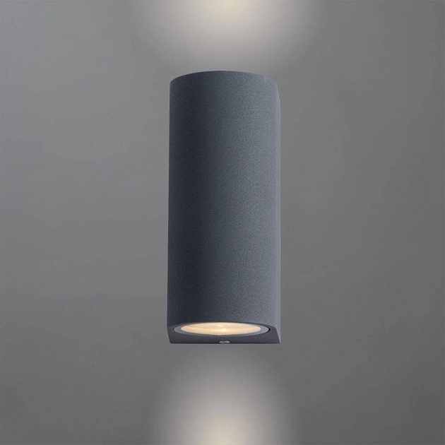 Уличный настенный светильник Arte Lamp A3102AL-2GY Фото № 3