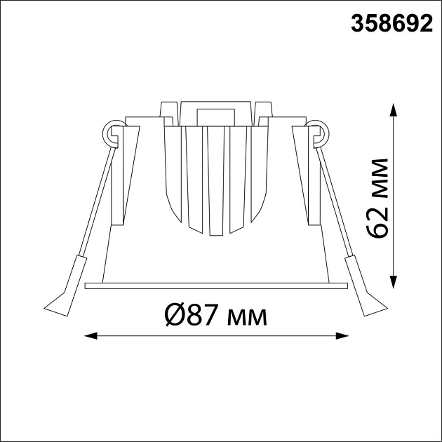 Встраиваемый светодиодный светильник Novotech Spot Knof 358692 изображение 2 Встраиваемый светодиодный светильник Novotech Spot Knof 358692 Фото № 2