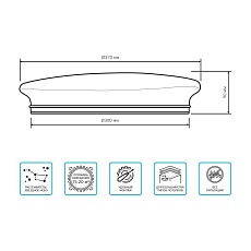 Потолочный светодиодный светильник Gauss Basic Space Stone 995438224 2