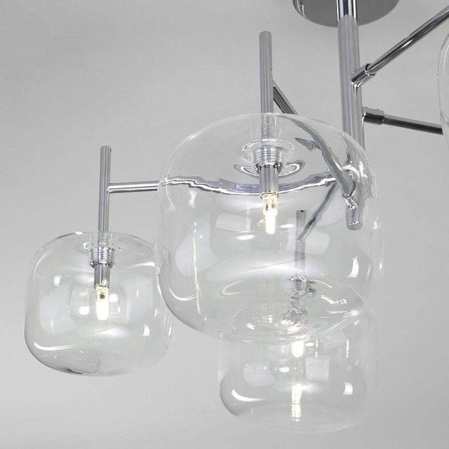 Потолочная люстра Eurosvet Jar 70128/5 хром изображение 5 Потолочная люстра Eurosvet Jar 70128/5 хром Фото № 5