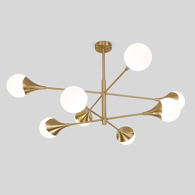 Подвесная люстра Eurosvet Calyx 60168/8 латунь Фото № 6