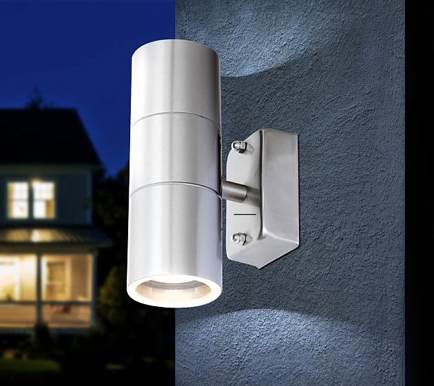 Уличный настенный светодиодный светильник Globo Style 3201-2L Фото № 2