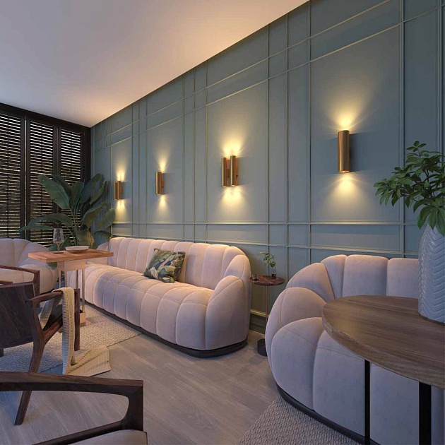 Настенный светодиодный светильник Odeon Light Hightech Dario 3833/2WA Фото № 2