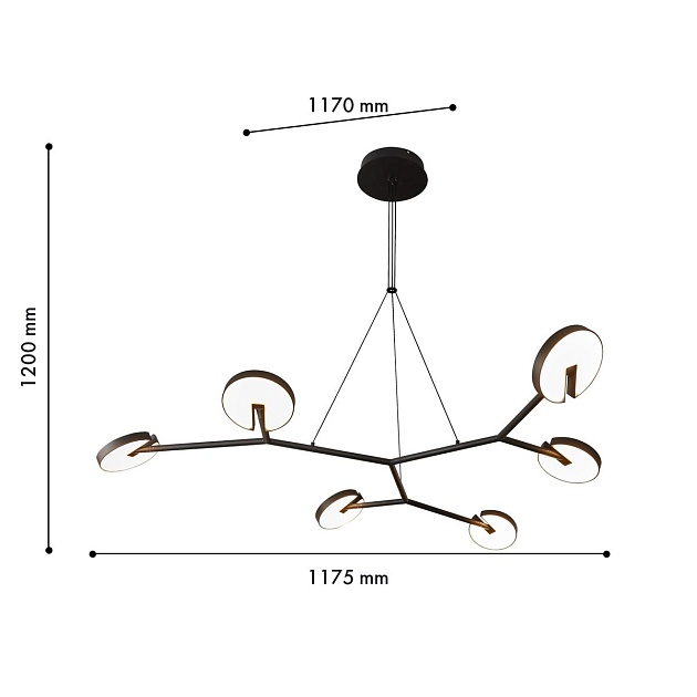 Подвесная светодиодная люстра Favourite Paritet 4401-6P Фото № 2