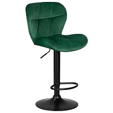 Стул барный DOBRIN BARNY BLACK (зеленый велюр (MJ9-88)) 5022_BlackBase-LM BARNY BLACK