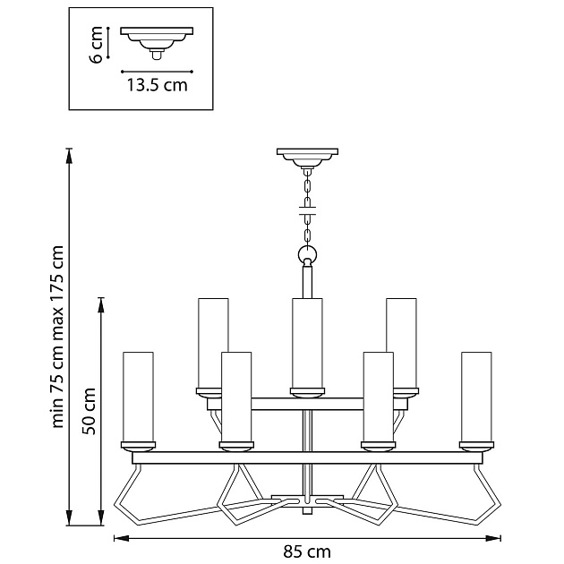 Подвесная люстра Lightstar Flume 723125 изображение 2 Подвесная люстра Lightstar Flume 723125 Фото № 2