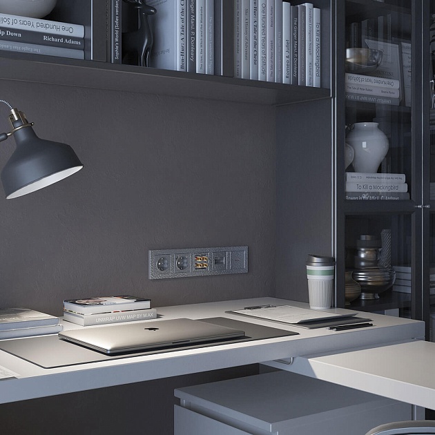 Акустическая розетка Werkel Hammer х4 серебряный W1285006 4690389163111 изображение 2 Акустическая розетка Werkel Hammer х4 серебряный W1285006 4690389163111 Фото № 2