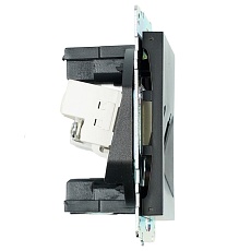 Розетка телевизионная TV + компьютерная RJ-45 Stekker Катрин GLS00-7106-05 черная 49182 3