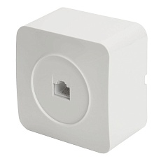 Розетка компьютерная RJ-45 Stekker София белый MST00-20-01 49300