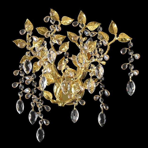 Настенный светильник Crystal Lux Eden AP2 Gold изображение 1 Настенный светильник Crystal Lux Eden AP2 Gold Фото № 1