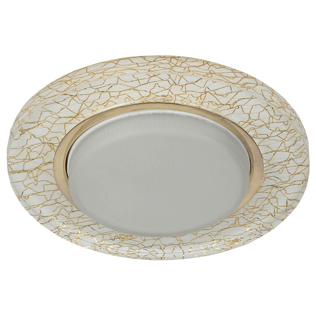 Встраиваемый светильник ЭРА GX53 DK80 WH/GD Б0019576 Фото № 1