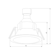 Встраиваемый светильник Elektrostandard 25059/01 a069721 1