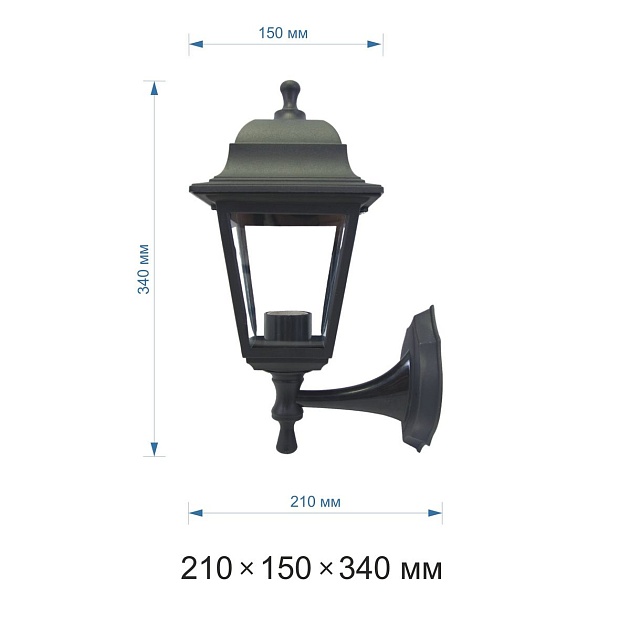 Уличный настенный светильник Apeyron Леда 11-11чер изображение 2 Уличный настенный светильник Apeyron Леда 11-11чер Фото № 2
