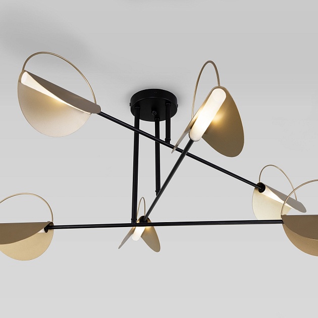 Потолочная люстра Eurosvet Grazia 70148/6 черный/золото Фото № 3