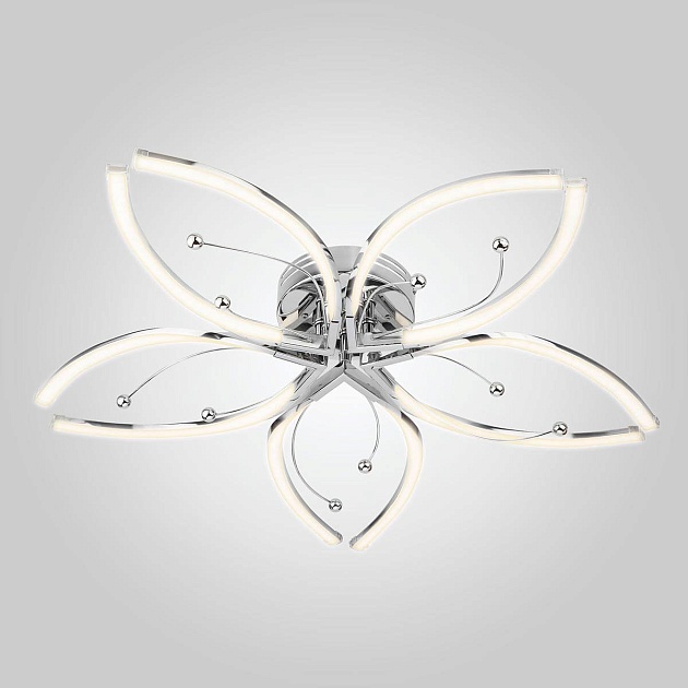 Потолочная светодиодная люстра Eurosvet Fiona 90056/5 хром изображение 1 Потолочная светодиодная люстра Eurosvet Fiona 90056/5 хром Фото № 1