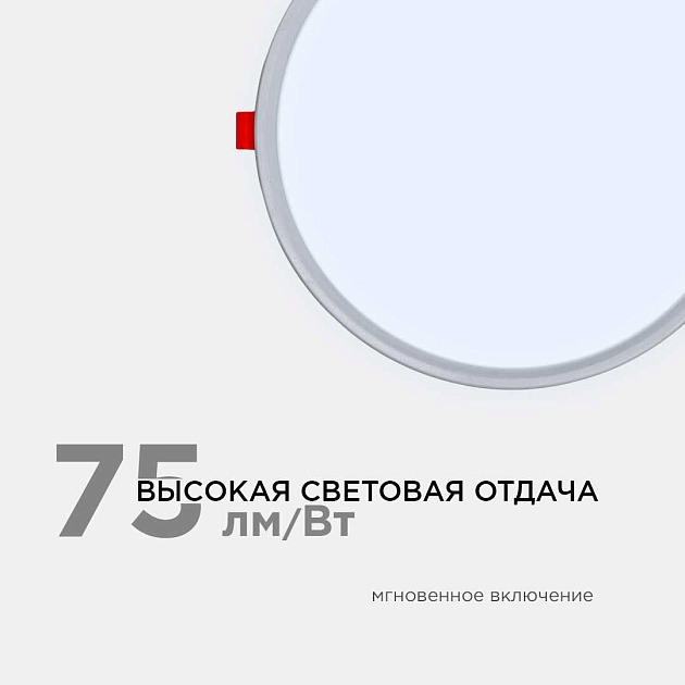 Встраиваемая светодиодная панель OGM LP-12 изображение 9 Встраиваемая светодиодная панель OGM LP-12 Фото № 9