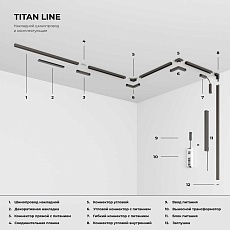 Коннектор L-образный Elektrostandard Titan Line 85224/00 a069716 5