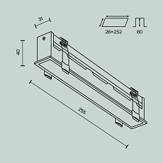 Встраиваемый светодиодный светильник Maytoni Technical Downlight Basis DL066-20W3-6K-W 1