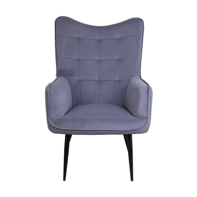 Кресло AksHome Bogema серый, велюр 73220 изображение 7 Кресло AksHome Bogema серый, велюр 73220 Фото № 7