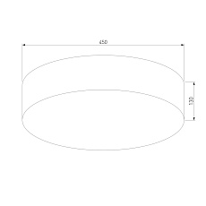 Потолочный светильник TK Lighting 1088 Rondo Black 1