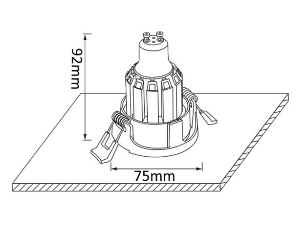 Встраиваемый светильник Crystal Lux CLT 003С1 WH Фото № 4