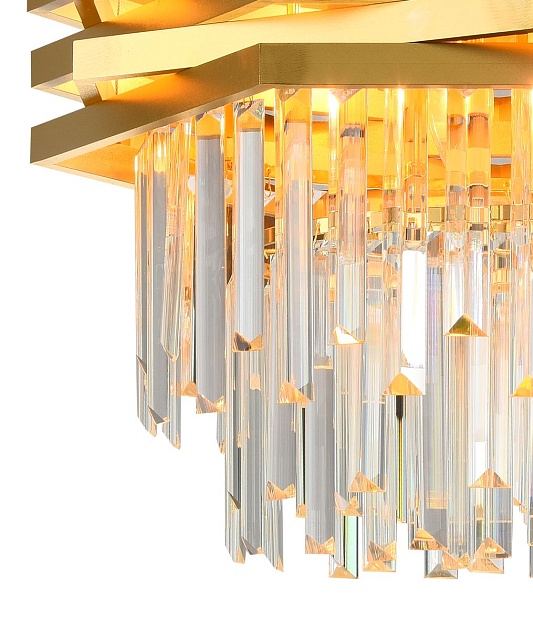 Подвесная люстра Natali Kovaltseva Spear 76013/10C Gold Фото № 2