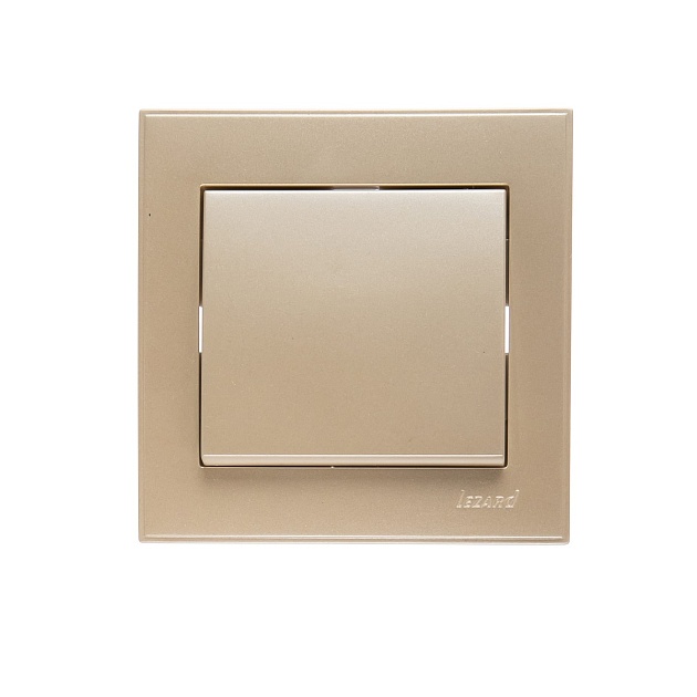 Выключатель Lezard Rain белый жемчуг 703-3030-100 изображение 1 Выключатель Lezard Rain белый жемчуг 703-3030-100 Фото № 1