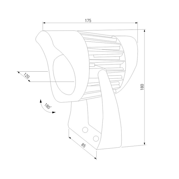 Ландшафтный светодиодный светильник Elektrostandard Landscape 35186/S a069768 Фото № 2