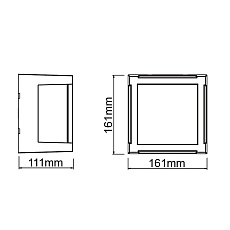 Уличный настенный светодиодный светильник Mantra Creek 8853 1