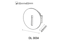 Встраиваемый светодиодный светильник Italline DL 3034 white 1