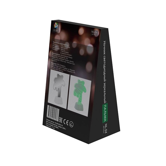 Светильник-ночник OGM Пальма NL-04 изображение 12 Светильник-ночник OGM Пальма NL-04 Фото № 12