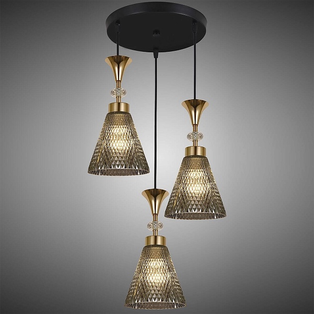 Подвесная люстра Reluce 02005-0.9-03 Smoke Фото № 3