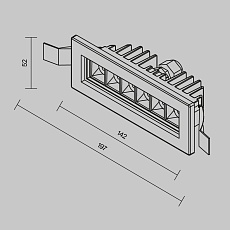 Встраиваемый светодиодный светильник Maytoni Outdoor Ghost O488DL-L6GF4K 1