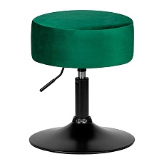 Пуф DOBRIN DANNY BLACK (зеленый велюр (MJ9-88)) 2050_BlackBase-LM DANNY BLACK