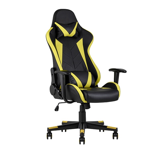 Игровое кресло TopChairs Gallardo желтое SA-R-1103 yellow изображение 1 Игровое кресло TopChairs Gallardo желтое SA-R-1103 yellow Фото № 1