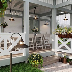 Уличный настенный светильник Odeon Light Nature Dante 4164/1WA 1