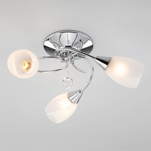 Подвесная люстра Eurosvet 30100/3 хром Фото № 1