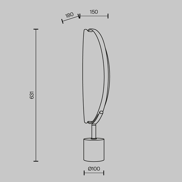 Настольная лампа Maytoni Breeze MOD281TL-L15BS3K изображение 2 Настольная лампа Maytoni Breeze MOD281TL-L15BS3K Фото № 2