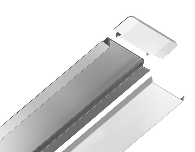 Встраиваемый профиль с рассеивателем Ambrella Illumination GP1100AL Фото № 5