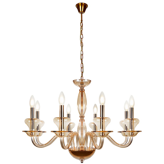 Подвесная люстра iLamp Mercury P9448-8 Gold Фото № 1