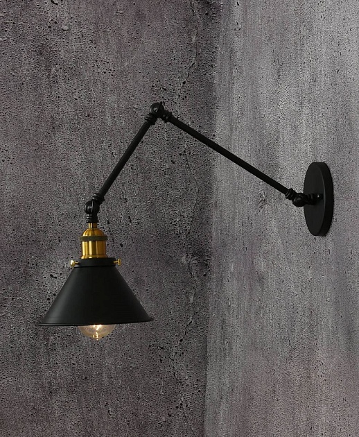 Бра Lumina Deco Gubi LDW B005-2 BK Фото № 2